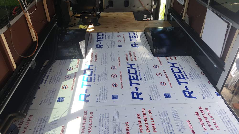 skoolie floor insulation