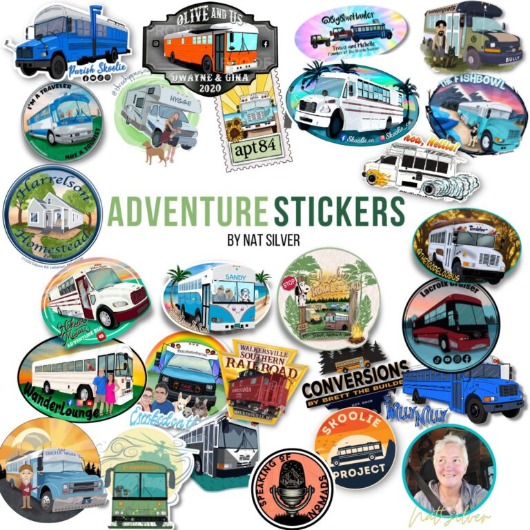The Best Skoolie Adventure Stickers for 2023